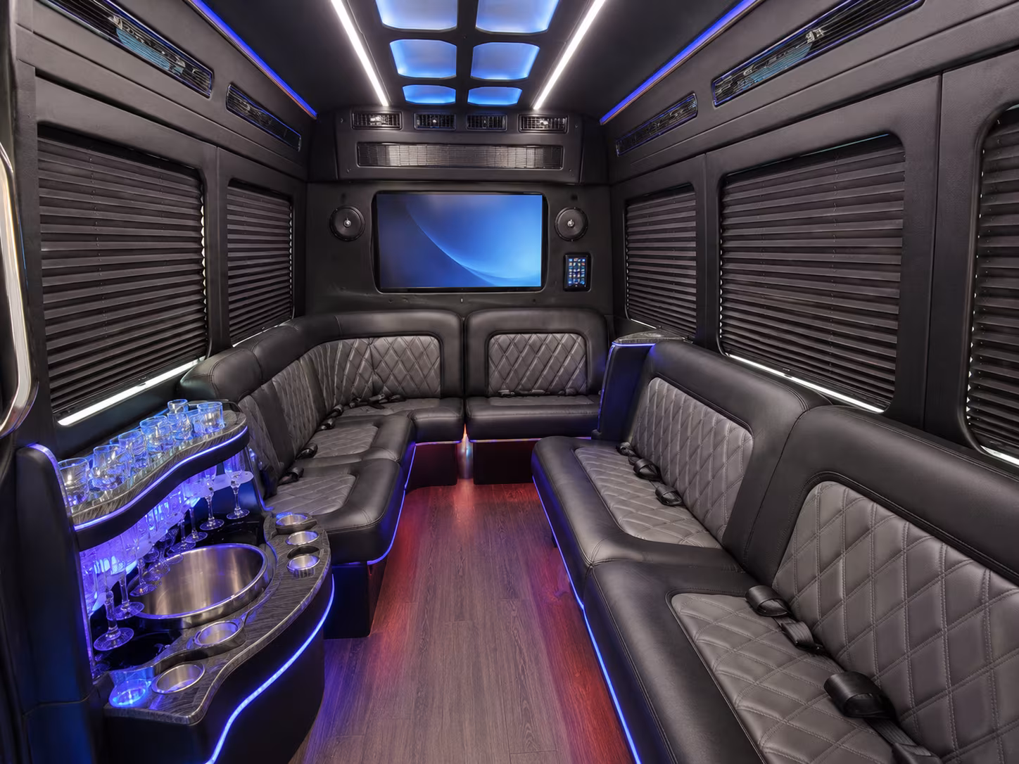 hollywood party bus interior
