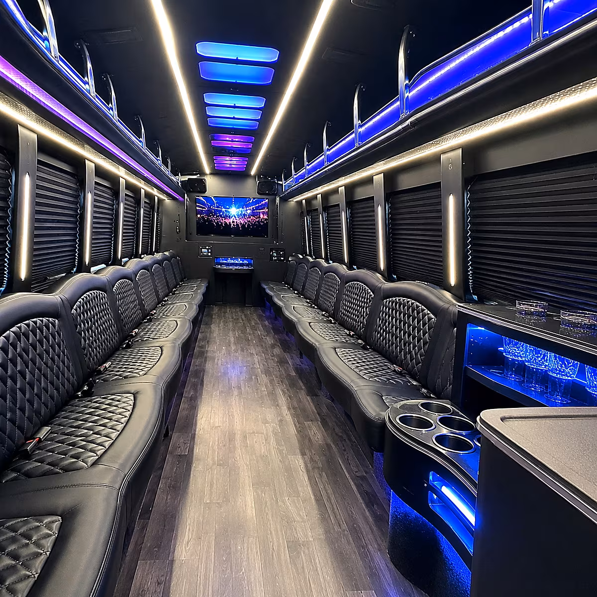 hollywood party bus rentals inside