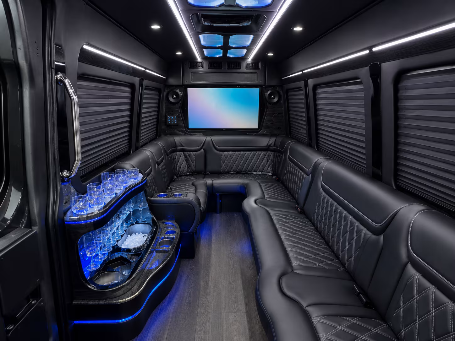 hollywood prom transportation onboard seating